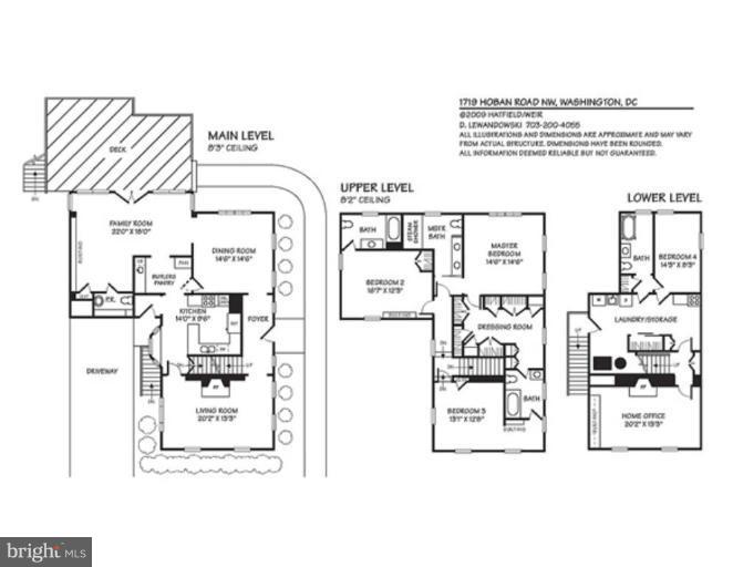 1719 Hoban Road Northwest Washington, DC 20007 - Photo 19 of 19 Floor Plan #1