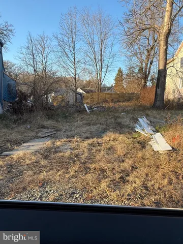 a view of backyard with green space