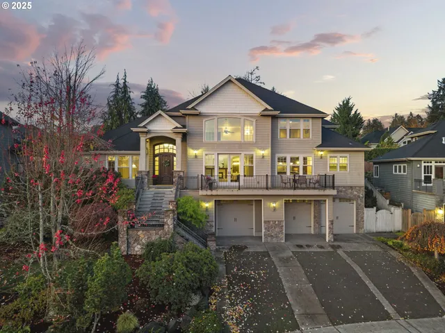a view of house with outdoor space and sitting area