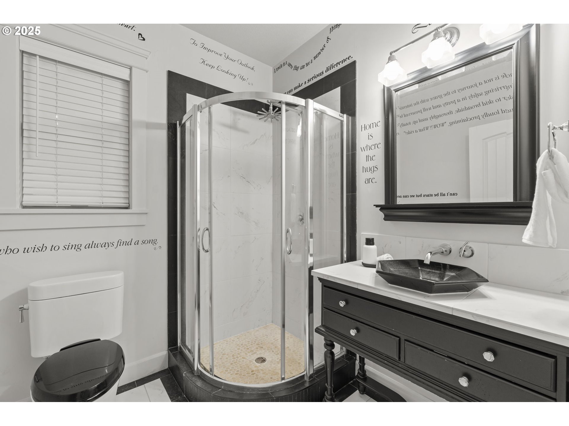 6035 Fernhill Loop Springfield, OR 97478 - Photo 22 of 48 a bathroom with a sink a mirror a vanity and a toilet