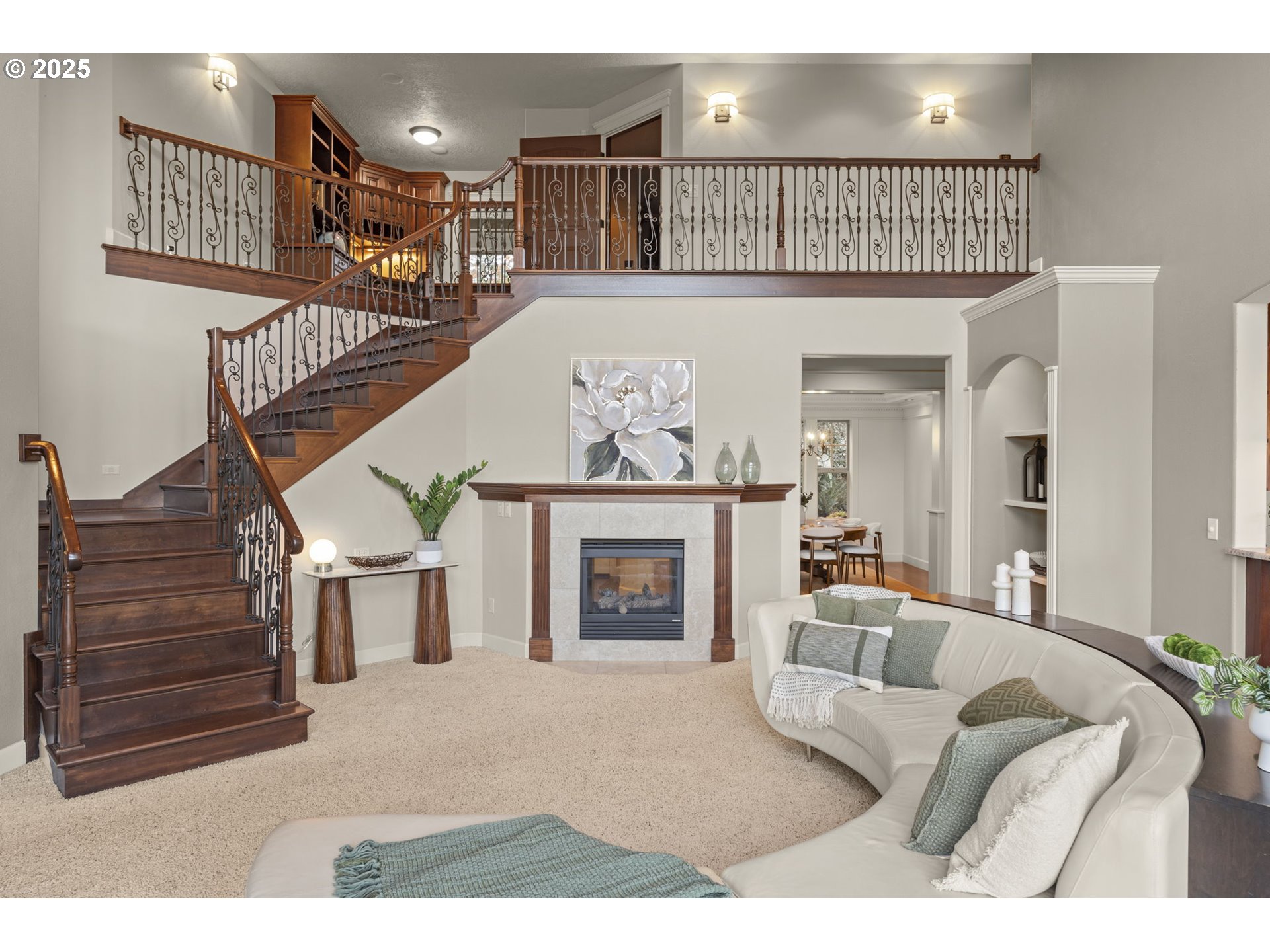 6035 Fernhill Loop Springfield, OR 97478 - Photo 6 of 48 a living room with furniture and a fireplace