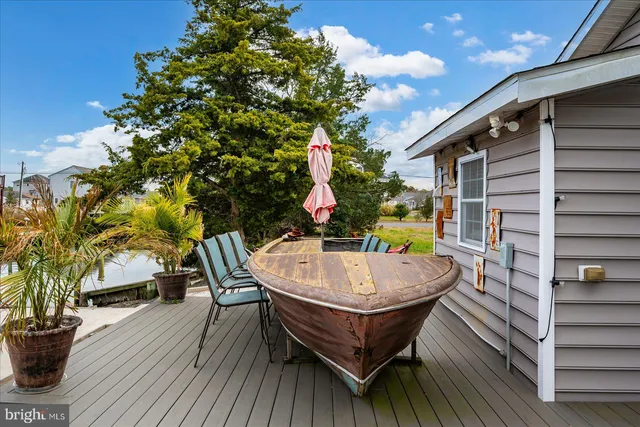 a view of a lake with a house