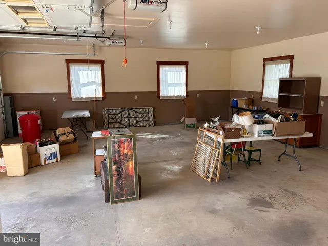 a view of a lake with a yard