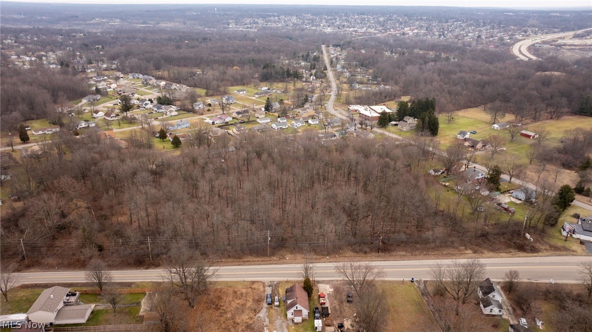 0 Salt Springs Road McDonald, OH 44437 - Photo 1 of 13 Aerial view of property's location featuring nearby suburban area