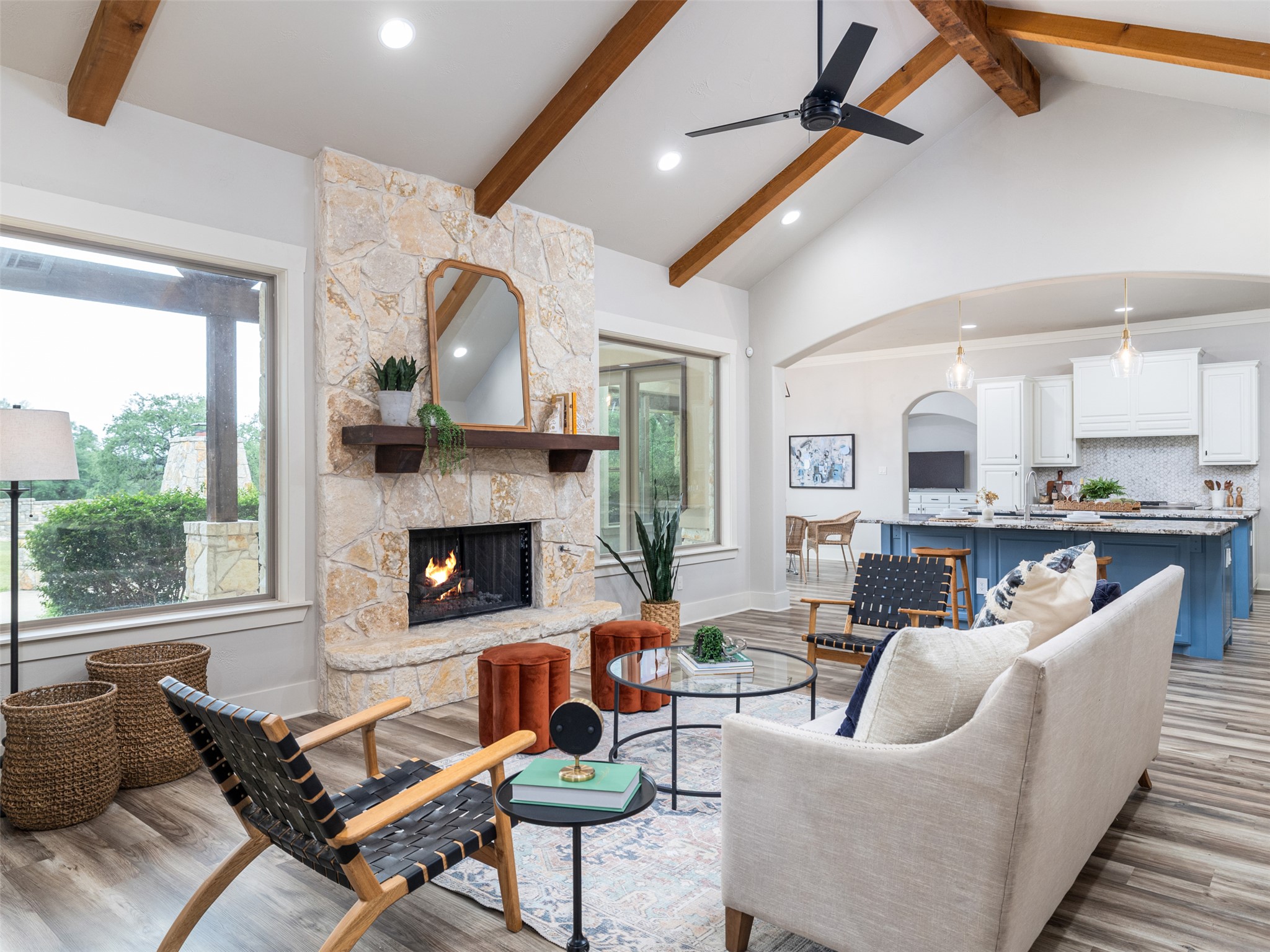 Welcome to this stunning model home built by Castle Rock! Freshly updated luxury vinyl plank flooring in the main living areas!
