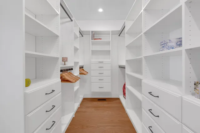 a view of a garden with an outdoor space