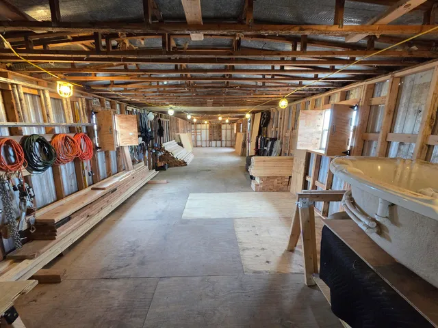 a view of storage and utility room