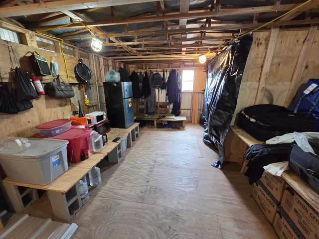 a view of storage and utility room