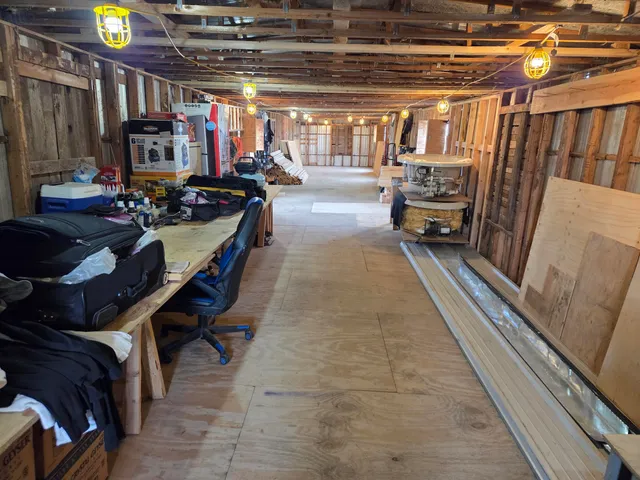 a backyard of a house