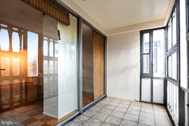 a view of a lobby with furniture and a living room