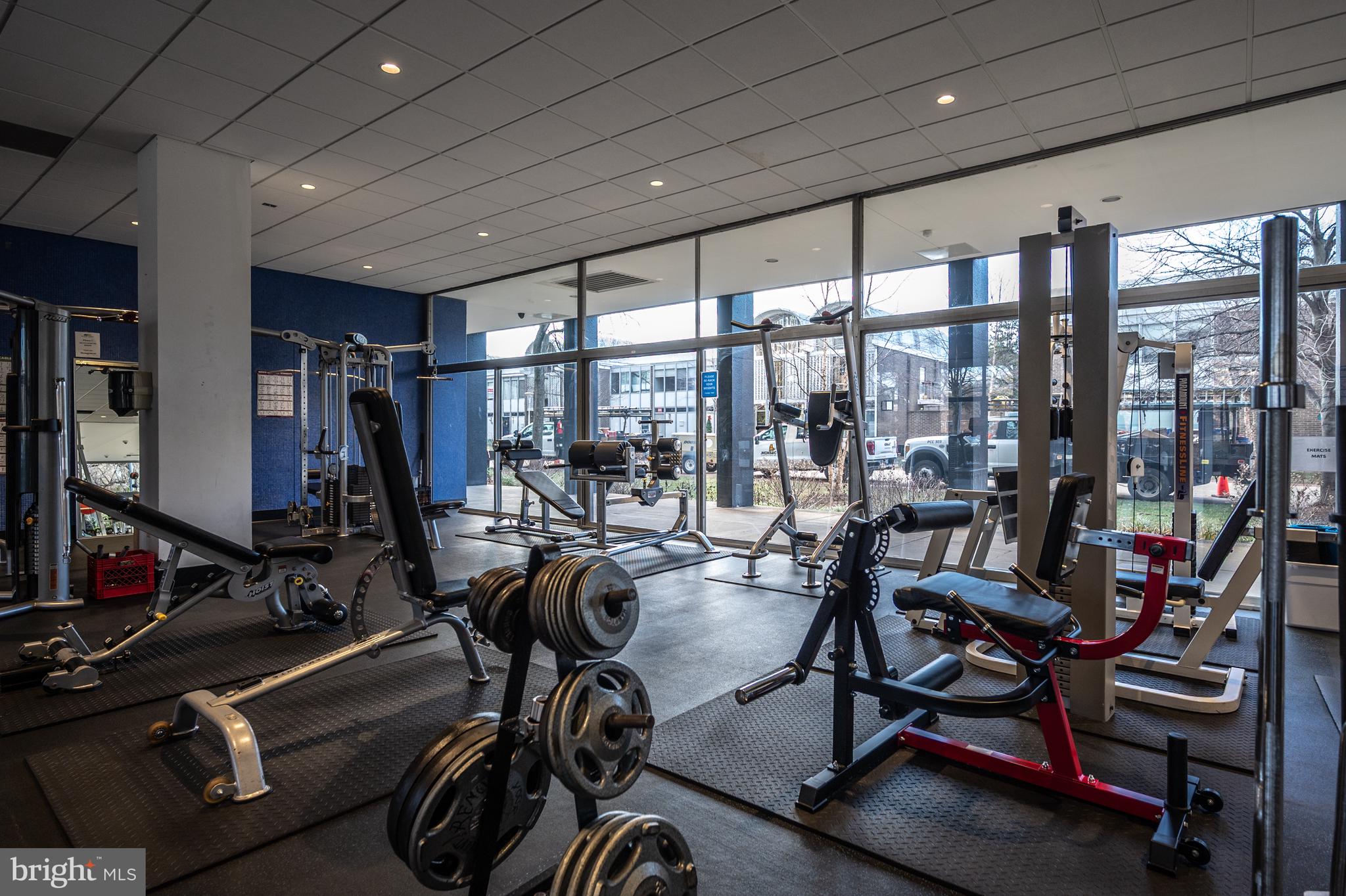 1311 Delaware Avenue Southwest, Unit S231 Washington, DC 20024 - Photo 49 of 74 a view of a room with gym equipment