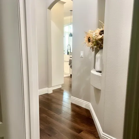 wooden floor in a gallery