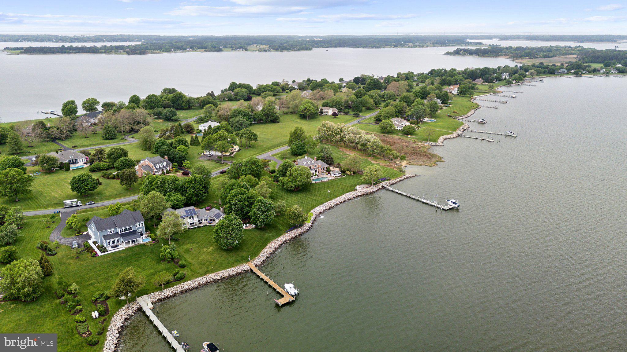 2921 Cox Neck Road East Chester, MD 21619 - Photo 53 of 66 a view of a lake from a balcony