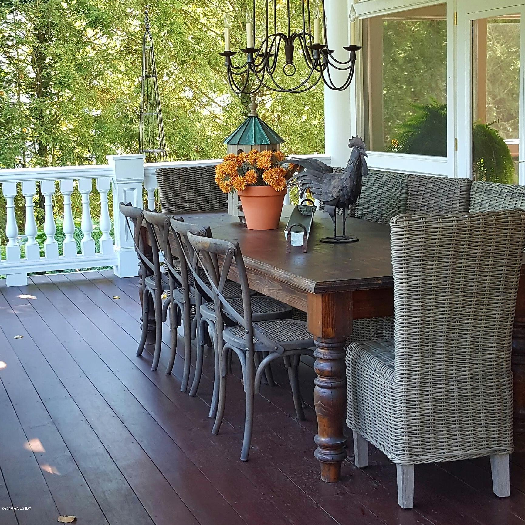77 Maple Avenue Greenwich, CT 06830 - Photo 15 of 33 eating area of veranda