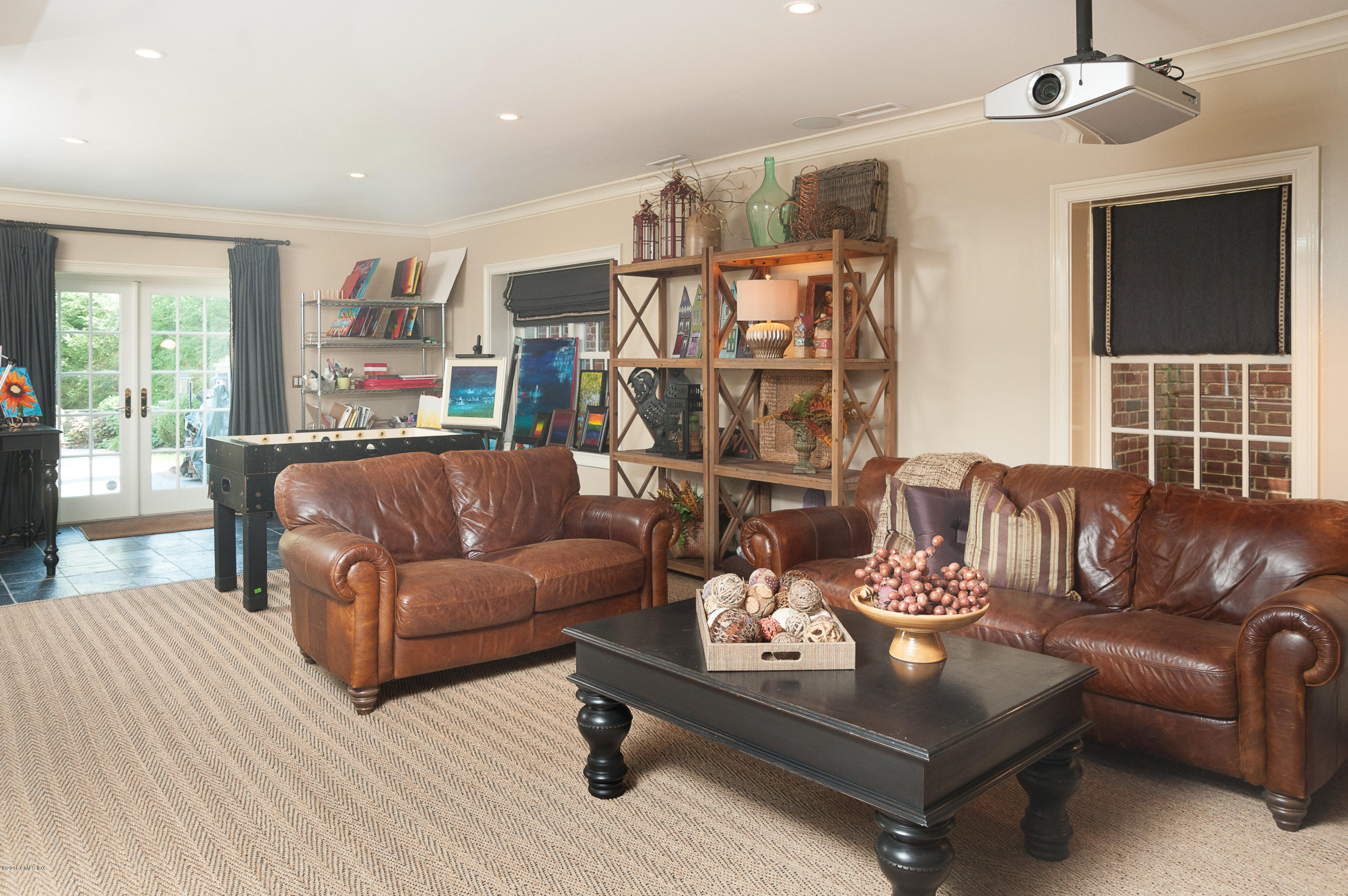 77 Maple Avenue Greenwich, CT 06830 - Photo 28 of 33 lower level family and media room