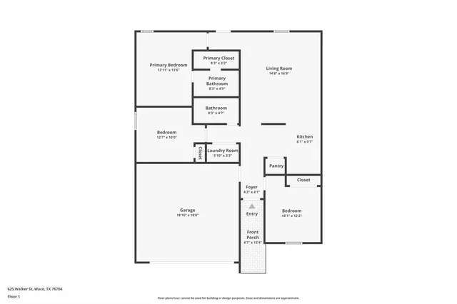 $209,900 | 625 Walker Street, Waco, TX 76704