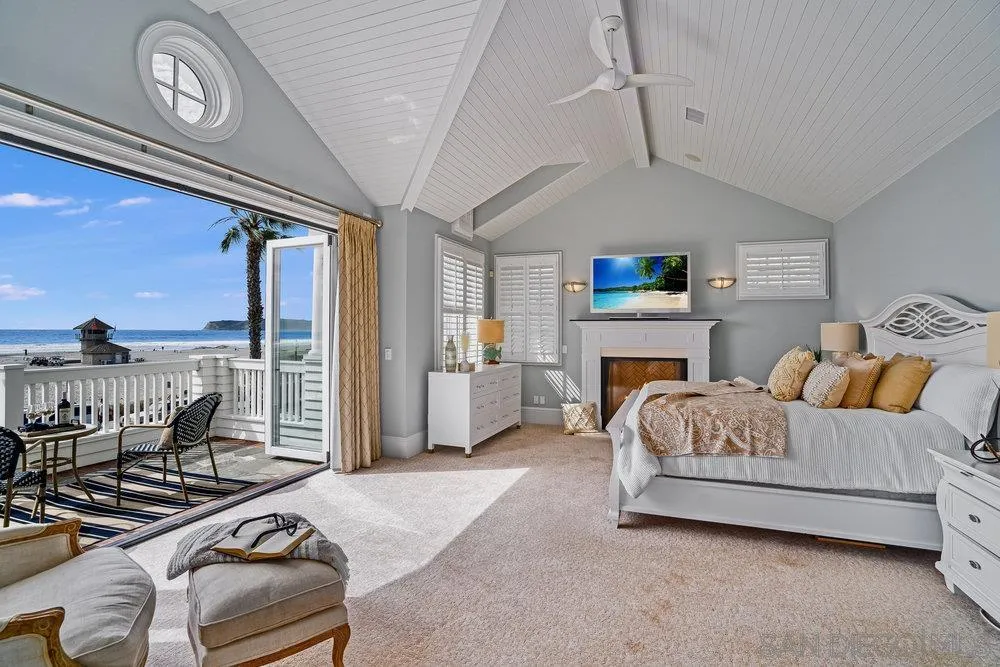 919 Ocean Boulevard Coronado, CA 92118 - Photo 27 of 63 a living room with furniture and a fireplace