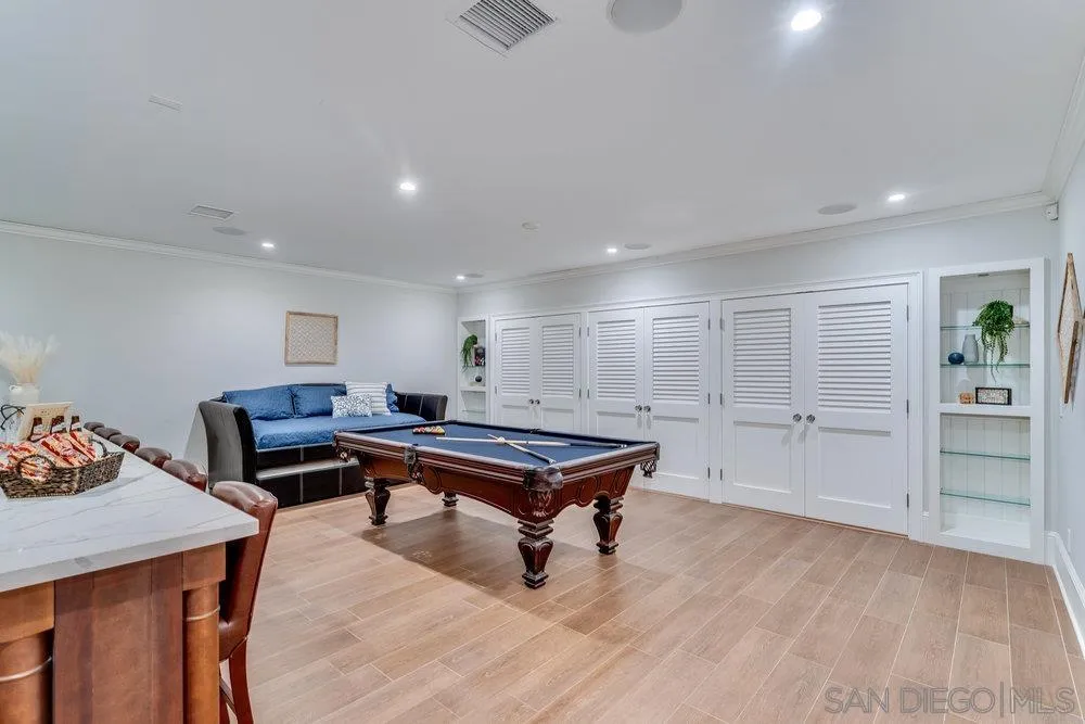 919 Ocean Boulevard Coronado, CA 92118 - Photo 47 of 63 a room with furniture pool table and window