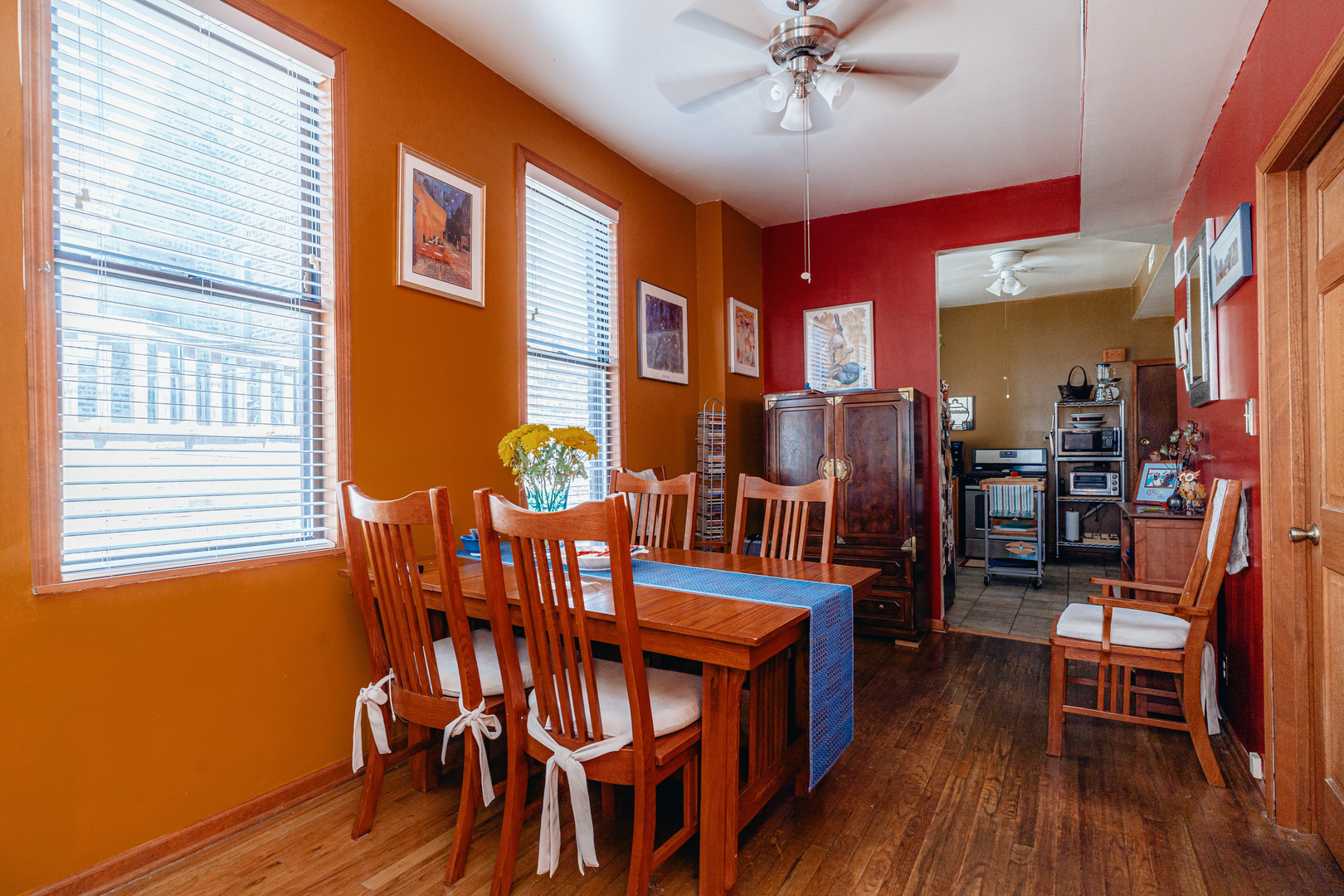 747 North Throop Street Chicago, IL 60642 - Photo 16 of 31 a view of a dining room with furniture and wooden floor