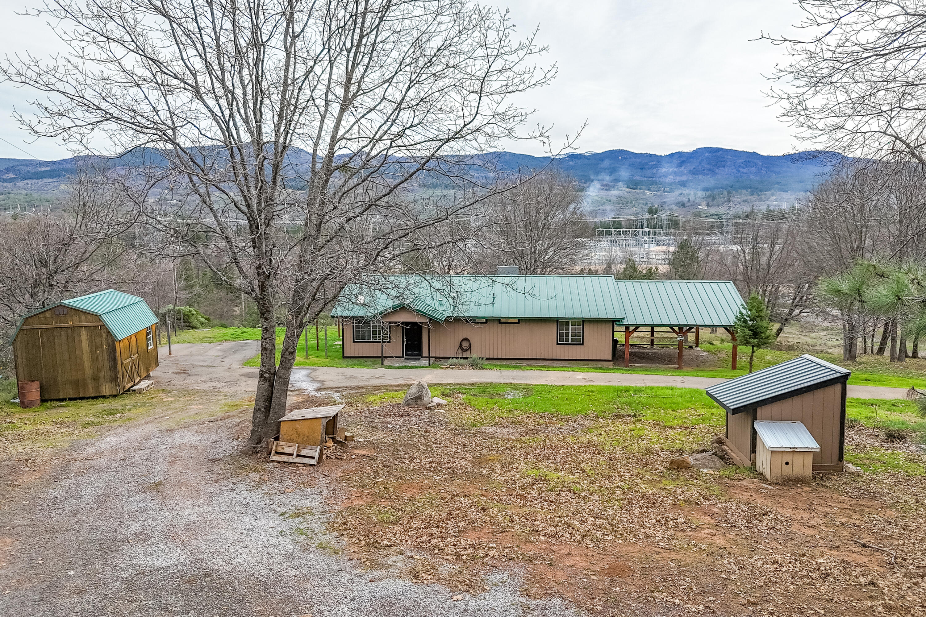 29800 Ranch Road Montgomery Creek, CA 96065 - Photo 58 of 74 a front view of a house with a yard and trees