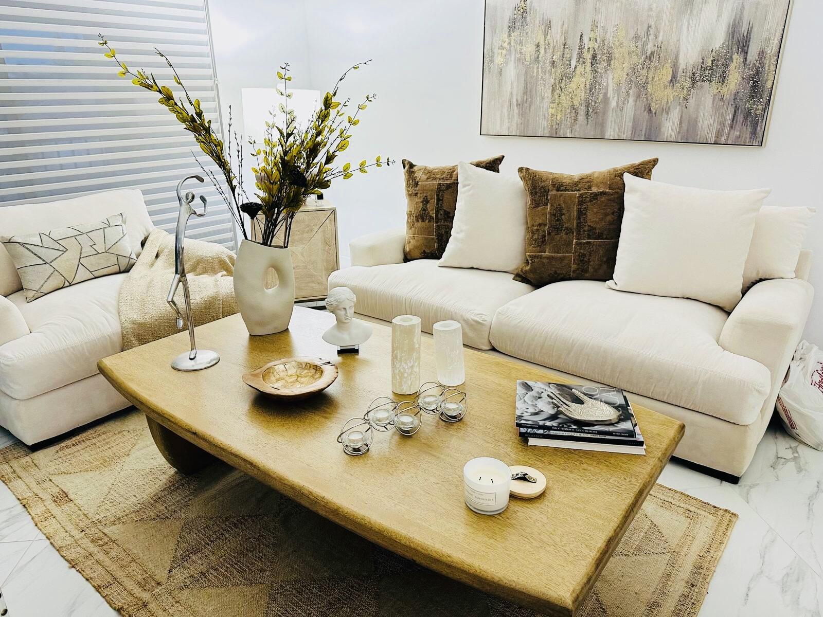 18266 Covina Way, Unit 201 Boca Raton, FL 33498 - Photo 4 of 6 a living room with furniture and wooden floor