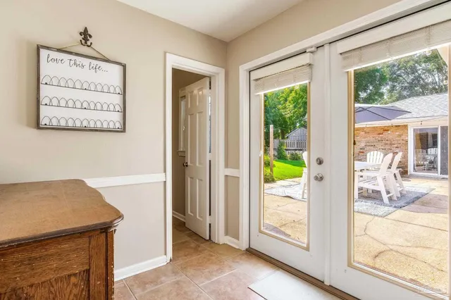 a view of a hallway with interior of the house