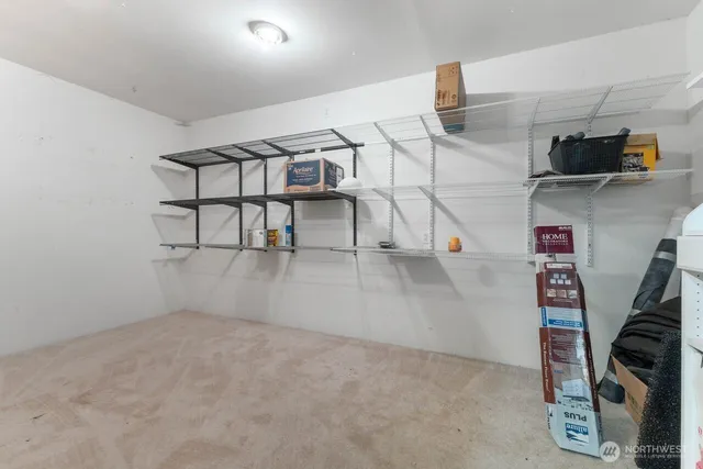 a view of a storage & utility room