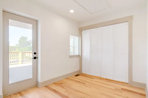 a view of an empty room and window