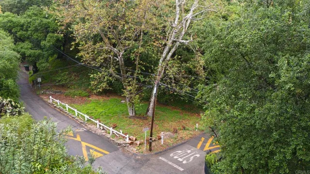 a view of a wooden bridge