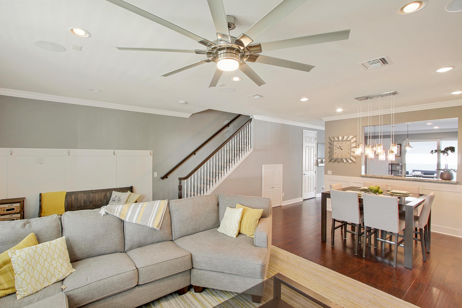 2706 Avalon Way Jupiter, FL 33458 - Photo 9 of 28 a living room with furniture and a dining table with wooden floor