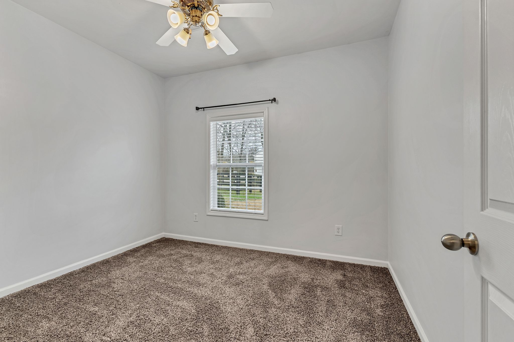 1019 Briggs Lane Spring Hill, TN 37174 - Photo 23 of 40 an empty room with a chandelier fan and windows