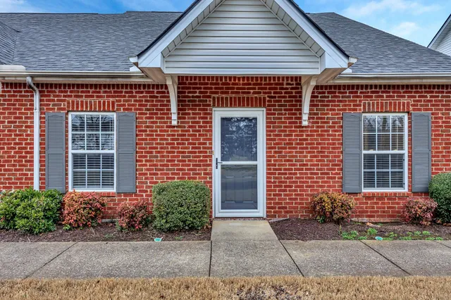 a front view of a house