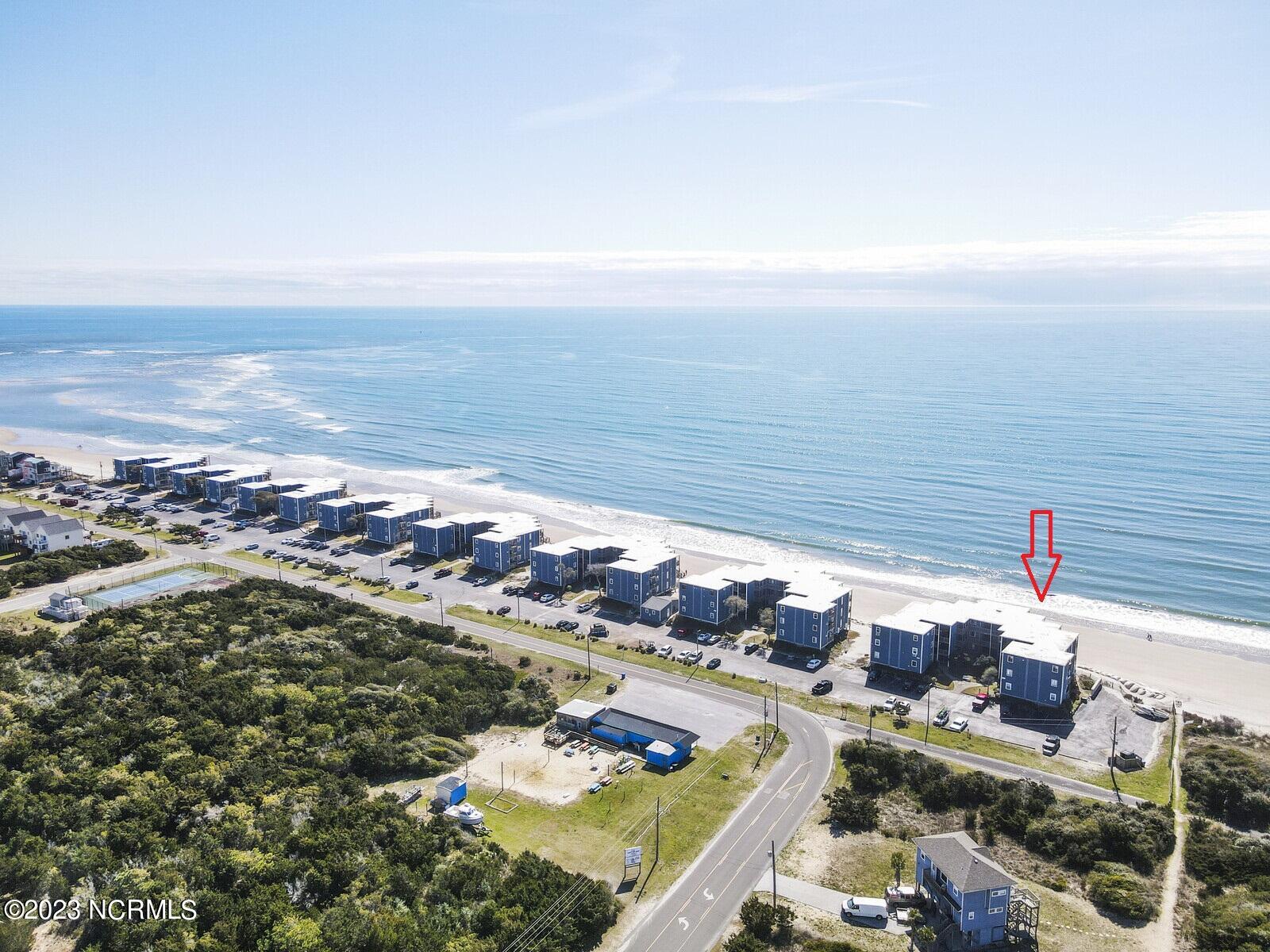 2174 New River Inlet Road, Unit 387 North Topsail Beach, NC 28460 - Photo 27 of 30 46_DJI_0042 with arrow