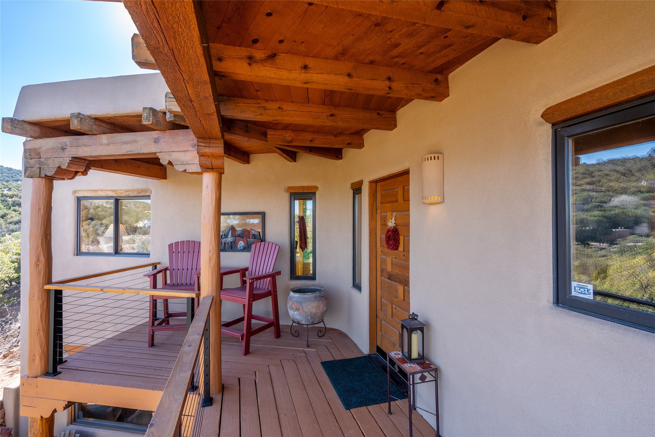 1204 Bandolina Road Santa Fe, NM 87501 - Photo 38 of 69 Upper Casita entrance (bedroom, living room, dining room, kitchen, and full bath)