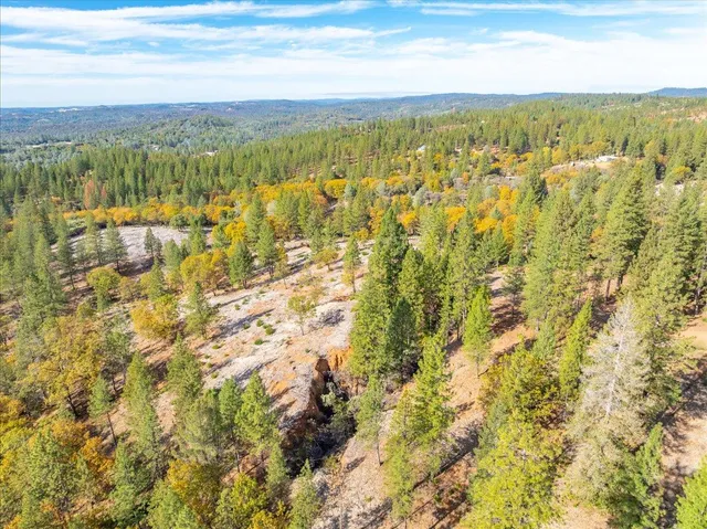 a view of an outdoor space and mountain view