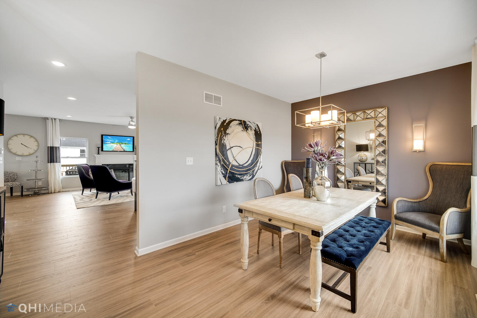 25 Levanno Drive Crown Point, IN 46307 - Photo 3 of 25 a view of a dining room with furniture window and wooden floor