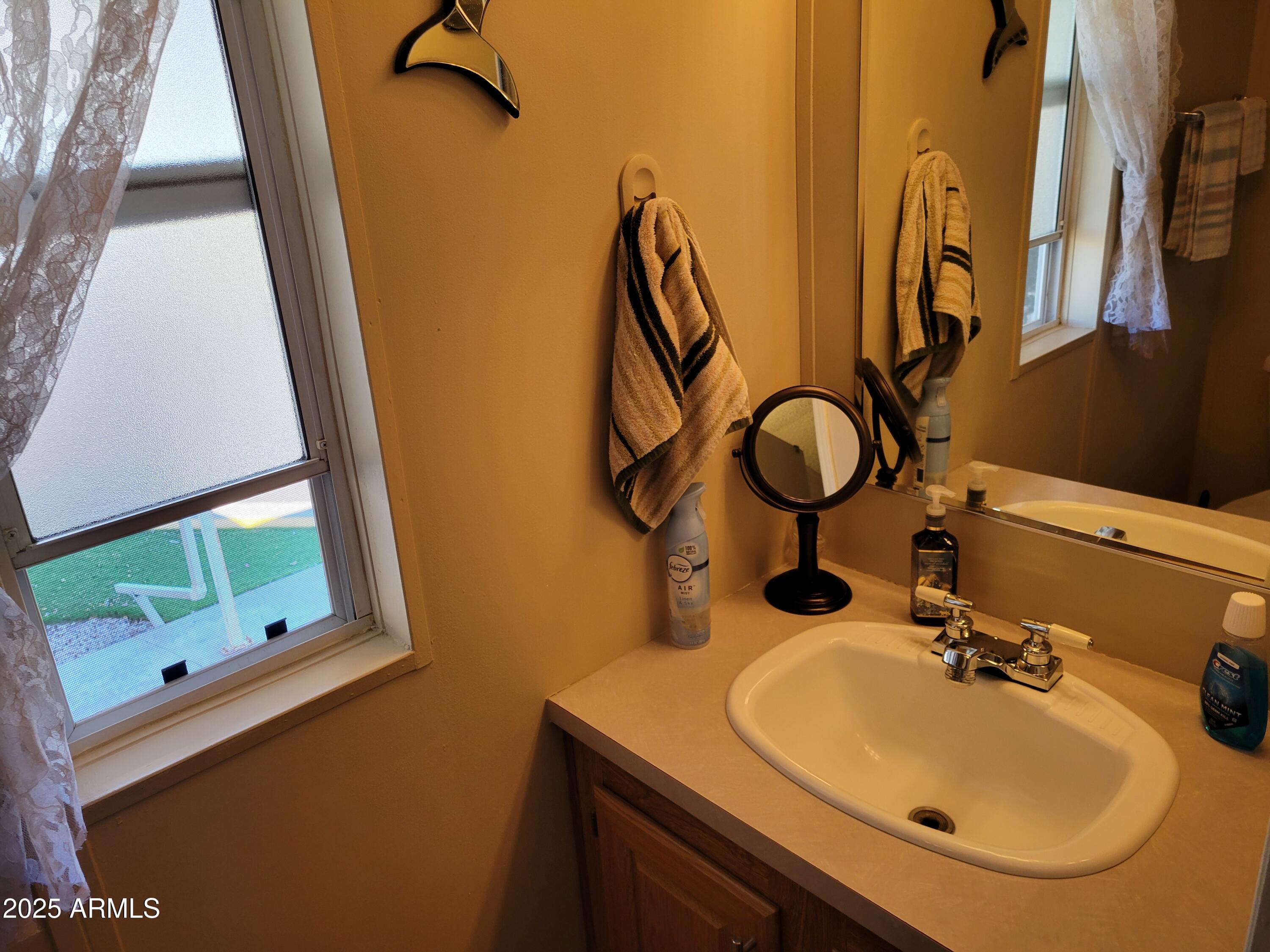2460 East Main Street, Unit B9 Mesa, AZ 85213 - Photo 8 of 15 a bathroom with a sink mirror and vanity
