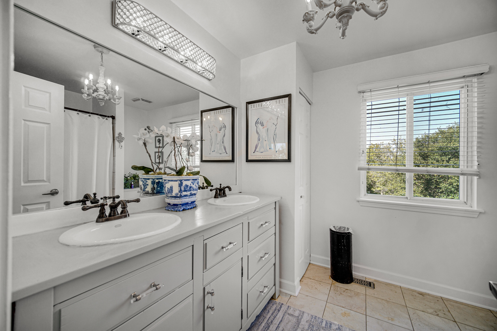 9209 Jasmine Way Fox River Grove, IL 60021 - Photo 23 of 37 a bathroom with a sink double vanity and a mirror