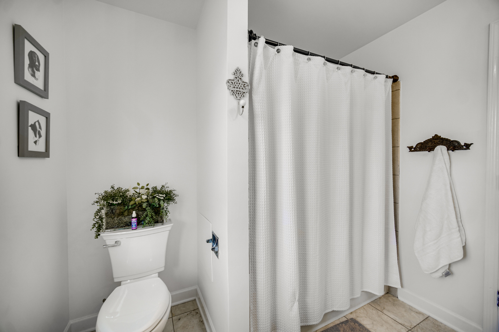 9209 Jasmine Way Fox River Grove, IL 60021 - Photo 24 of 37 a white toilet sitting next to a shower curtain