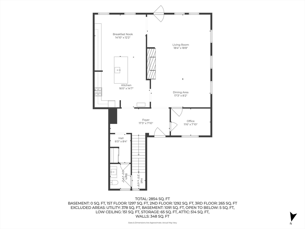 44 Pleasant Street, Unit 1 Marblehead, MA 01945 - Photo 33 of 35 a picture of a floor plan