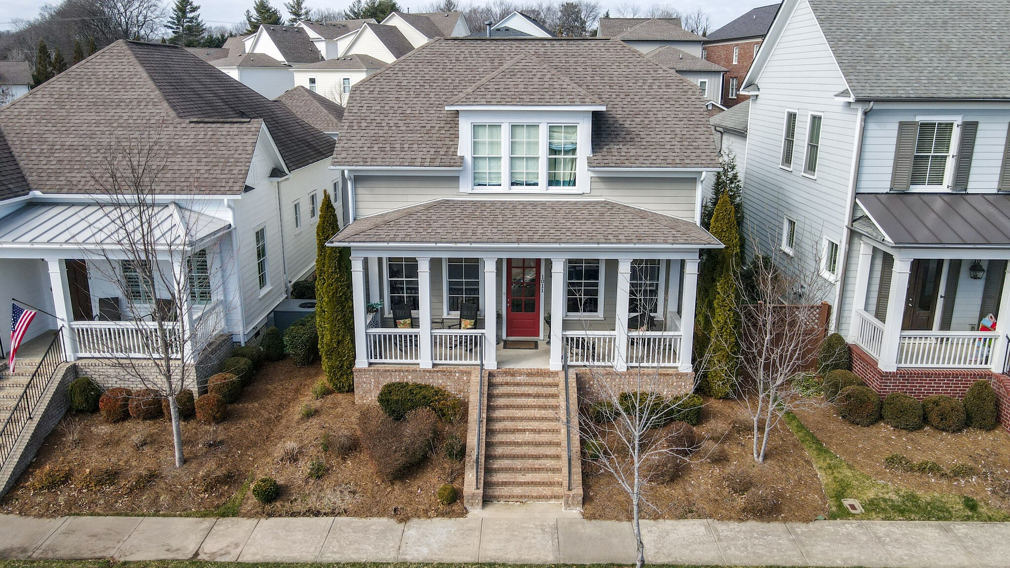 1011 Rural Plains Circle Franklin, TN 37064 - Photo 12 of 36 front view of house with a yard