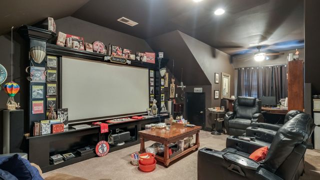 a room with gym equipment