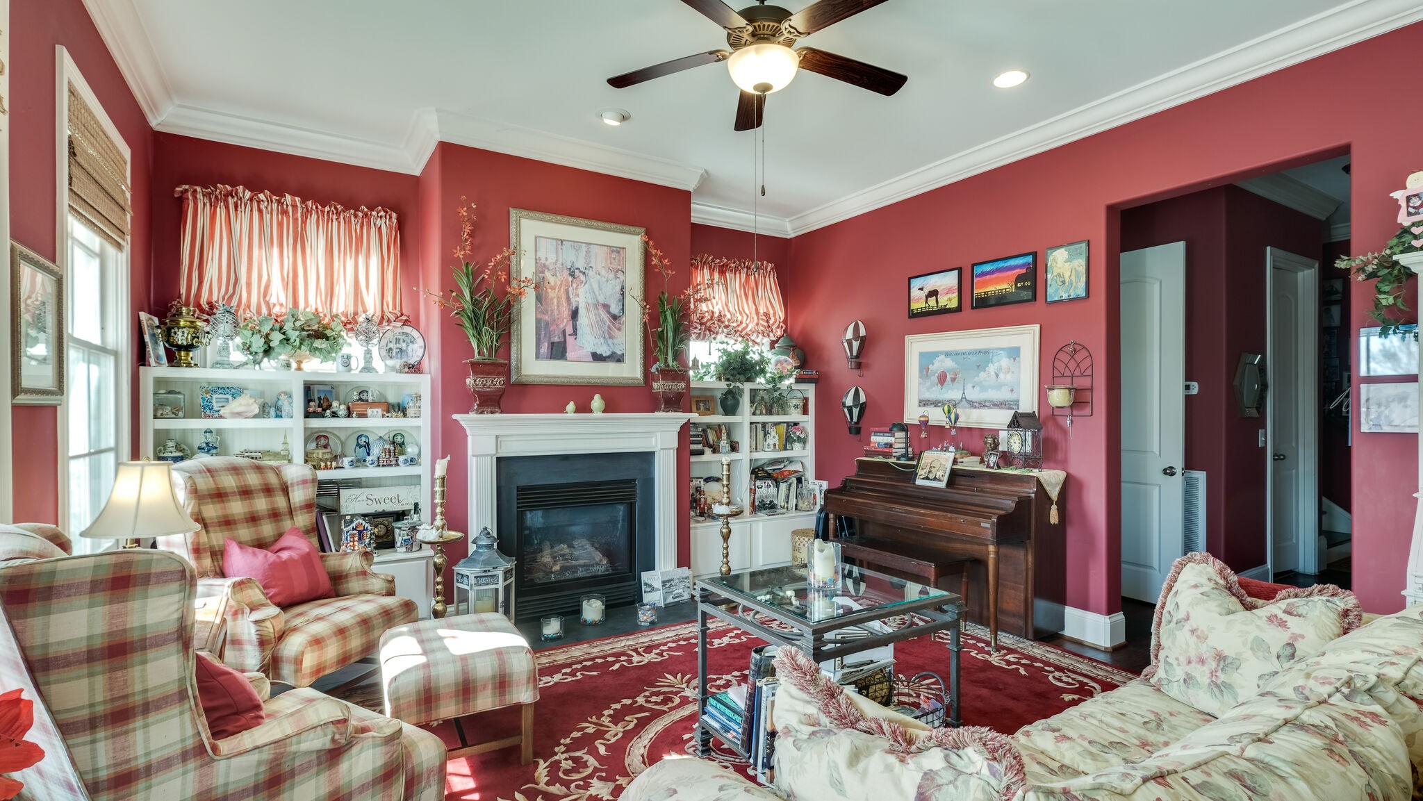 1011 Rural Plains Circle Franklin, TN 37064 - Photo 5 of 36 a living room with furniture fireplace and a large window