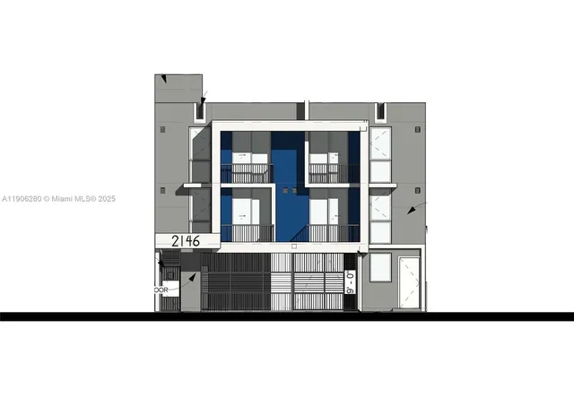 a upper view of whole floor with a large window