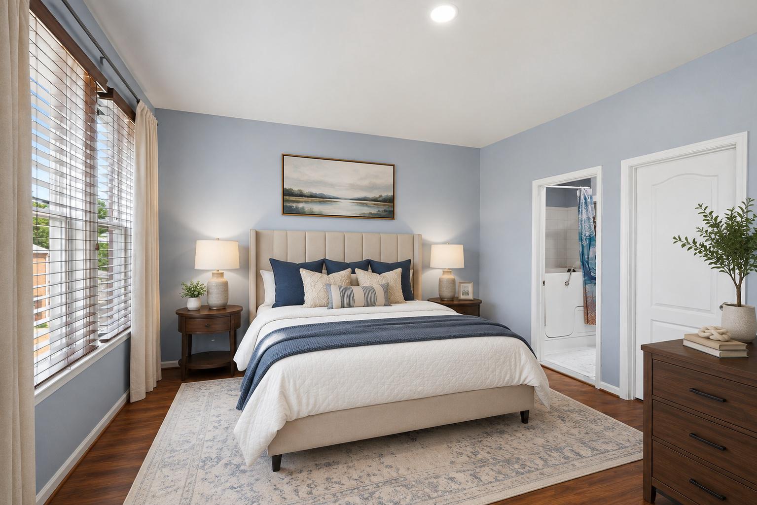 8925 Quarry Road Manassas, VA 20110 - Photo 28 of 63 Serene bedroom with calming hues. Virtually Staged