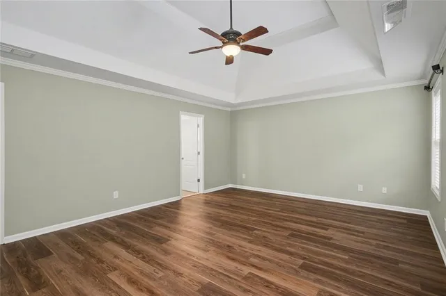 wooden floor in an empty room