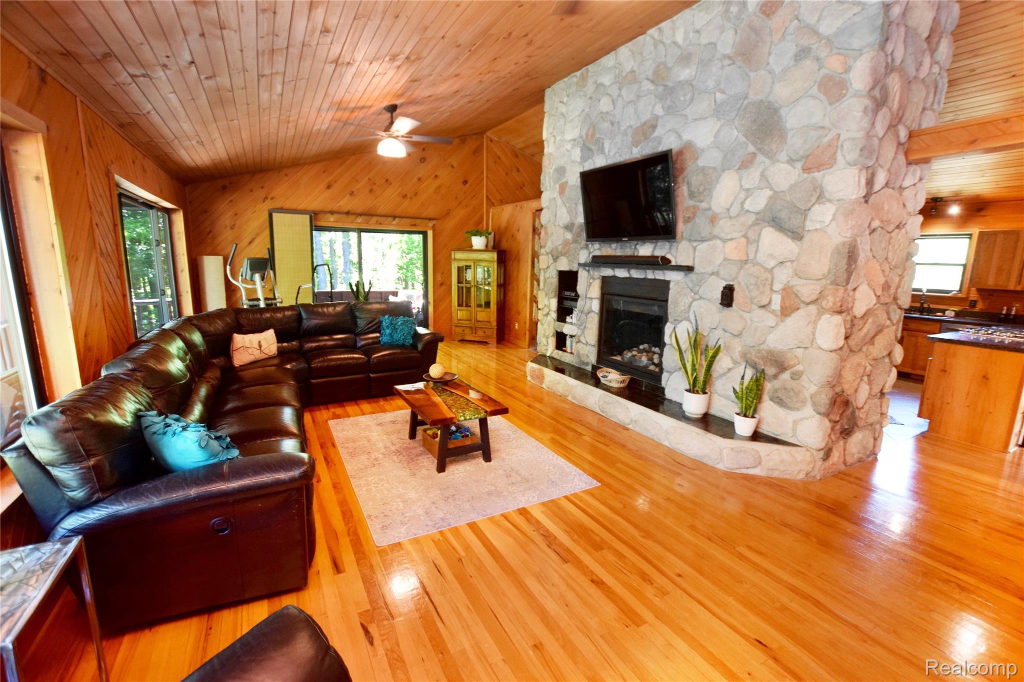 5298 Clear Lake Road North Branch, MI 48461 - Photo 2 of 44 Living Room with Fireplace