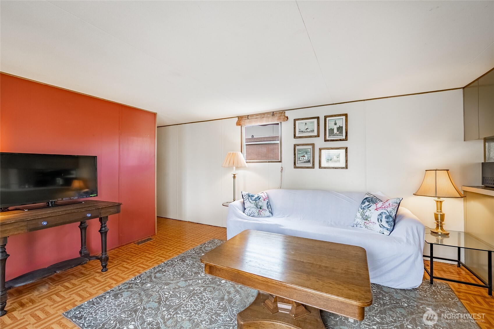 5178 Anderson Road Blaine, WA 98230 - Photo 6 of 37 a bedroom with a bed and a flat screen tv