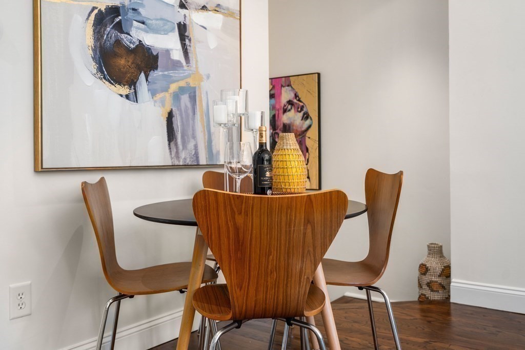 352 Commonwealth Avenue, Unit 2 Boston, MA 02115 - Photo 8 of 25 a view of a dining room with furniture and wooden floor