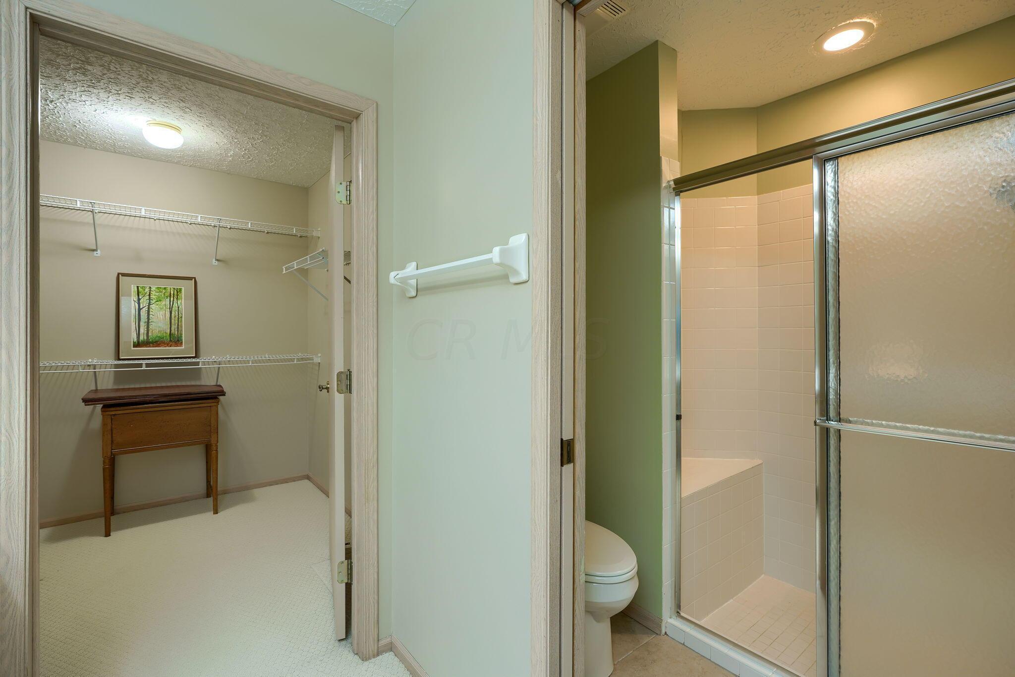 830 Windward Way, Unit 1 Columbus, OH 43230 - Photo 20 of 30 Walk in shower & closet
